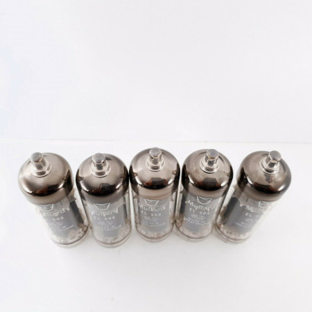 5 X EL504 MULLARD TUBE. 1960s PRODUCTION. 3 MICAS. DUAL GETTER. MATCHED CP  ENA