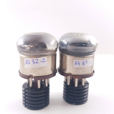 2 X 717A TUNGSOL TUBE. BLACK PLATES. NOS. MATCHED PAIR. CB402.C