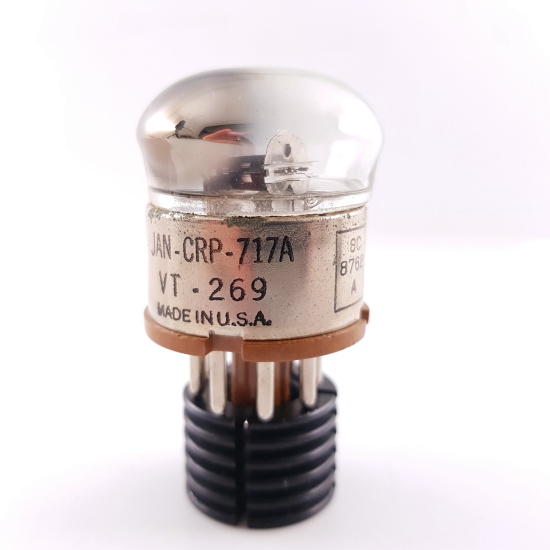 1 X 717A / VT269 RAYTHEON TUBE. BLACK...