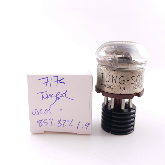 1 X 717A / VT269 TUNGSOL TUBE. BLACK PLATES. USED. CB402.I