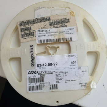 10 x 33nF 50V 20% SMD CERAMIC AVX CAPACITOR. (R316) CA394U850F220721