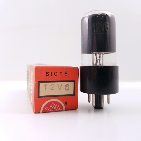 1 X 12V6GT / 12V6 SICTE TUBE. NOS / NIB. RCB1