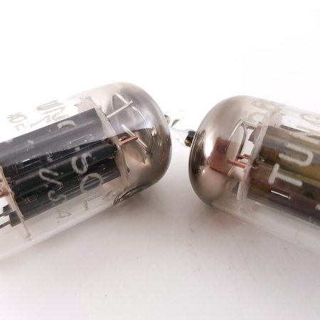 2 X 5687 TUNG-SOL TUBE. 1950s  D-G. MATCHED PAIR. 43. CB400