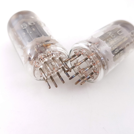 2 X 5687 TUNG-SOL TUBE. 1950s D-G. MATCHED PAIR. 43. CB400