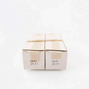 2 X JAN 2C51 SYLVANIA TUBE. 1960s PRODUCTION. MATCEHD PAIR. CP  ENA