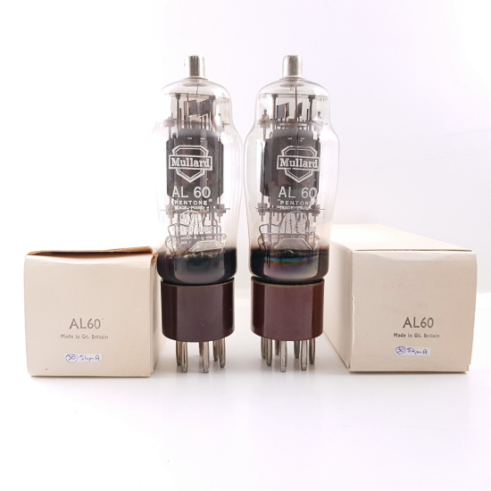 2 X AL60 MULLARD TUBE. MATCHED PAIR. NOS/NIB. RC30