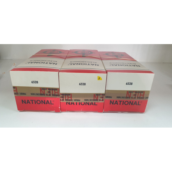 3 x 6528A NATIONAL TUBE. NOS/NIB.