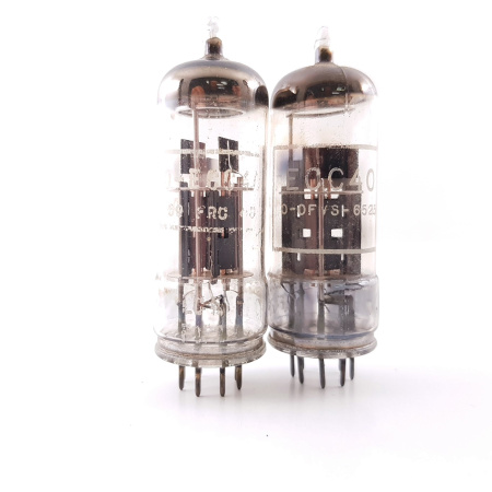 2 X ECC40 PHILIPS-MINIWATT TUBE. MATCHED PAIR. USED. RCU1v1