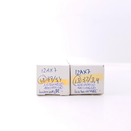 2 X ECC83 / 12AX7 MINIWATT TUBE. 1960s BRAZILIAN PROD. DIMPLED GETTER.30. CH120