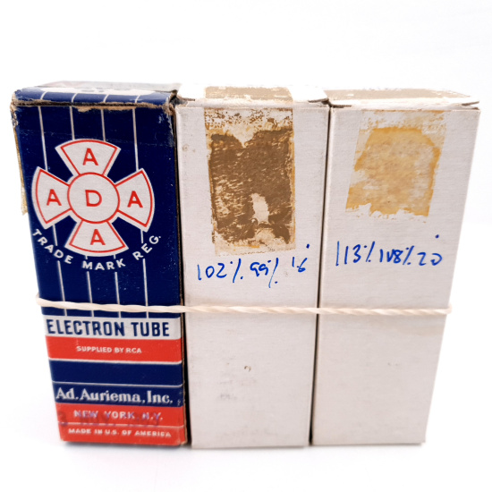 3 X 6V6GT TUBE. ULTRON / ADA RCA...