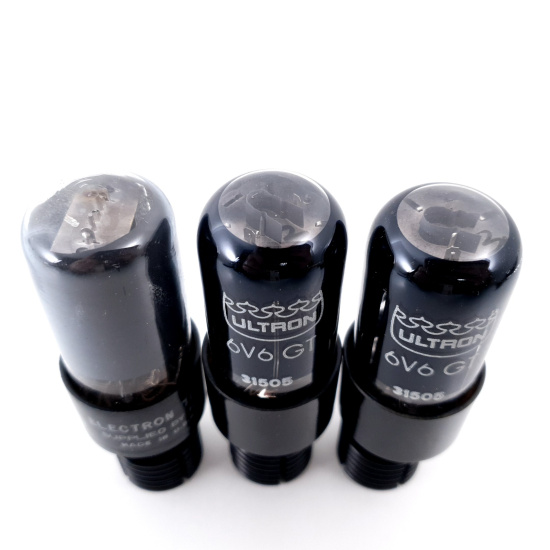 3 X 6V6GT TUBE. ULTRON / ADA RCA...