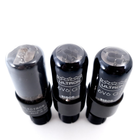 3 X 6V6GT TUBE. ULTRON / ADA RCA PRODUCTION. CÑ ENA