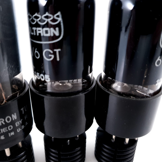 3 X 6V6GT TUBE. ULTRON / ADA RCA...
