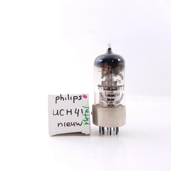 1 X UCH41 PHILIPS MINIWATT TUBE. METAL BASE. NOS.  RCB407