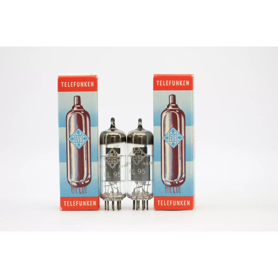 2 X EL95 TUBE. TELEFUNKEN BRAND TUBE. DIAMOND BASE. NOS/NIB. CRYOTREATED. MATCHED PAIR. CH23V2F130125