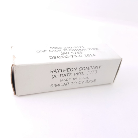 1 X JAN 5755 RAYTHEON TUBE. NOS / NIB. RC6