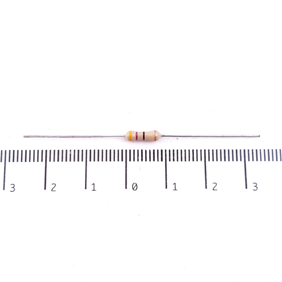 4 X 1/2W 47R 5% CARBON FILM RESISTOR. C2169U150F190125