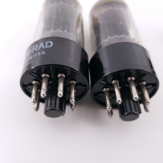 2 X 6BL7GT KEN-RAD TUBE. PAIR. SQUARE...