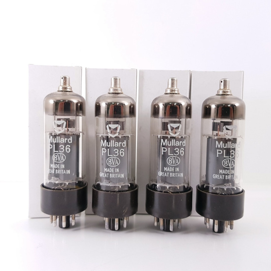 4 X PL36 MULLARD TUBE. MATCHED QUAD. MATCHED CODE PRODUCTION. 1960s NOS. RCB409