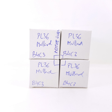 4 X PL36 MULLARD TUBE. MATCHED QUAD. MATCHED CODE PRODUCTION. 1960s NOS. RCB409