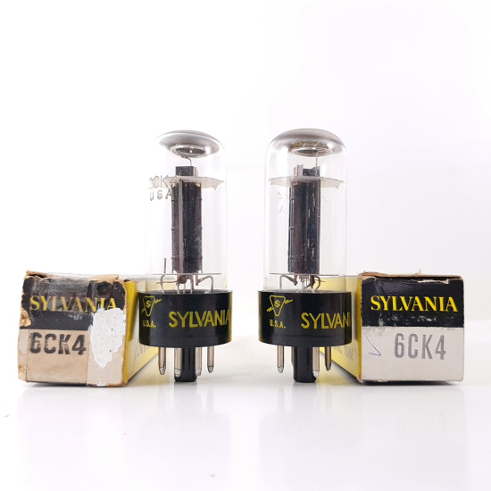 2 X 6CK4  SYLVANIA TUBE. PAIR TUBE. READ DESCRIPTION. CB188