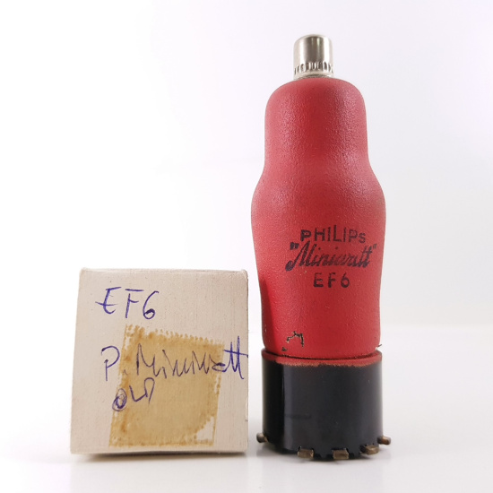 1 X EF6 PHILIPS MINIWATT TUBE. NOS / NIB. RC82