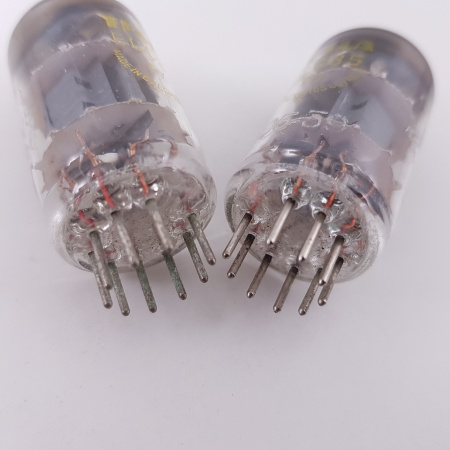 2 X ECC85 TESLA TUBE. 1959 PROD. SQUARE GETTER. MATCHED PAIR. 5. CH136