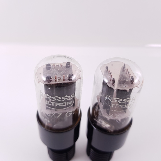 2 X 12SX7GT ULTRON TUBE. BLACK...
