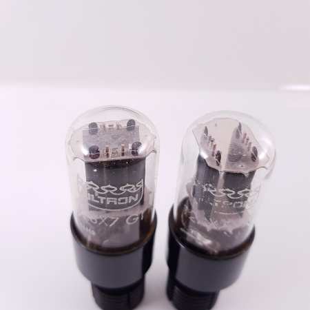2 X 12SX7GT ULTRON TUBE. BLACK PLATES. RENTANGULAR GETTER.MADE IN JAPAN. MATCHED PAIR. 5. CH72