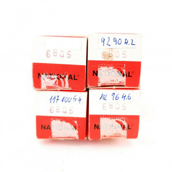 4 X EL84 / 6BQ5 TUBE. NATIONAL BRAND. GENERAL ELECTRIC PRODUCTION CF  ENA