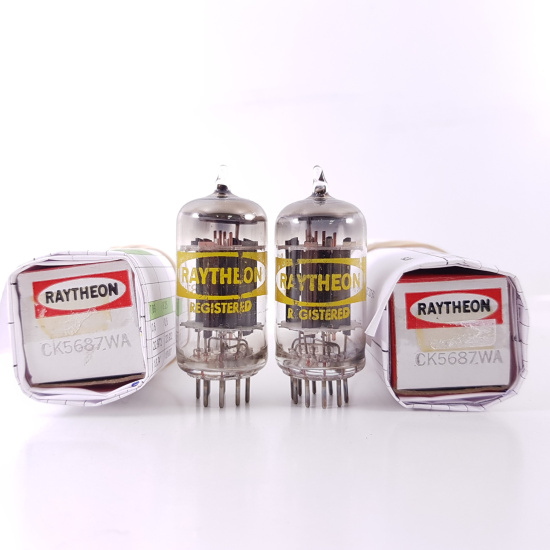 2 x 5687WA TUBE. RAYTHEON BRAND TUBE....