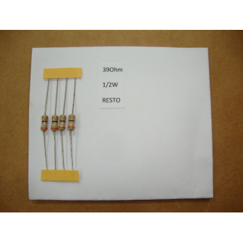 2 x RESISTOR. 1/2W 39R...