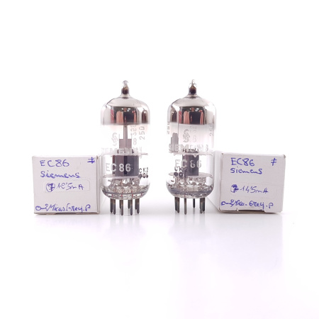 2 X EC86 SIEMENS TUBE. 1960s PRODUCTION. MATCHED PAIR. 8. CH159