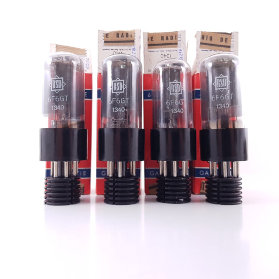 4 X 6F6GT FIVRE PRODUCTION TUBE....