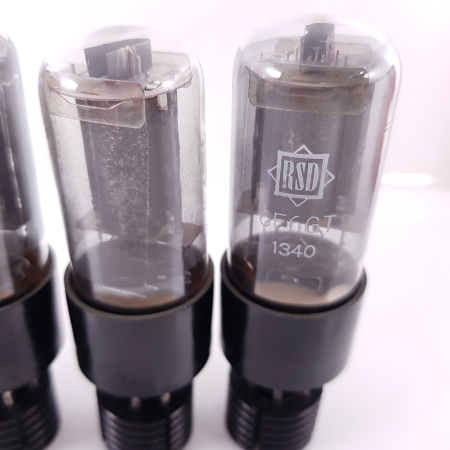 4 X 6F6GT FIVRE PRODUCTION TUBE. BRANDED RSD. NOS/NIB. BLACK PLATES. 11. CB402