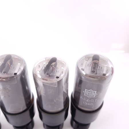 4 X 6F6GT FIVRE PRODUCTION TUBE. BRANDED RSD. NOS/NIB. BLACK PLATES. 11. CB402