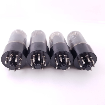 4 X 6F6GT FIVRE PRODUCTION TUBE. BRANDED RSD. NOS/NIB. BLACK PLATES. 11. CB402