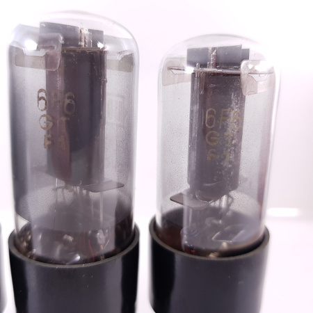 4 X 6F6GT FIVRE PRODUCTION TUBE. BRANDED RSD. NOS/NIB. BLACK PLATES. 11. CB402