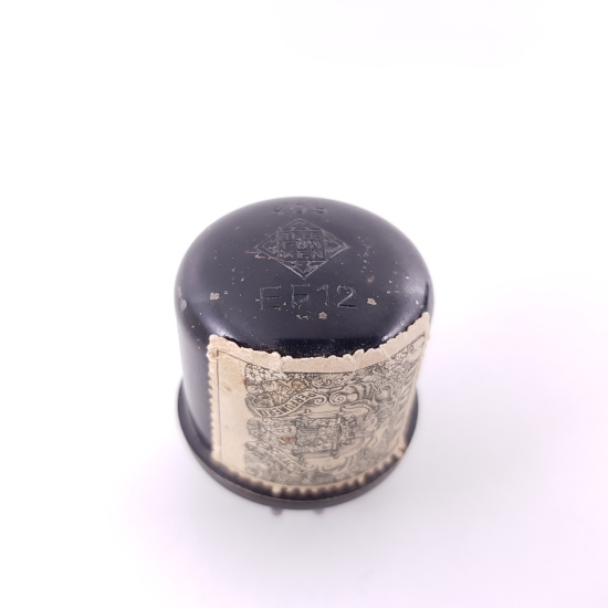 1 X EF12 TELEFUNKEN TUBE. ENGRAVED...