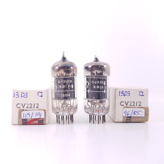 2 X CV2212 / 13D3 MULLARD TUBE....