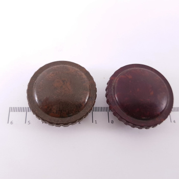 2 X ROTARY BROWN KNOB FOR...