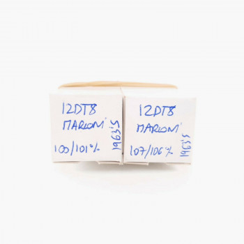 2 X 12DT8 MARCONI TUBE. 1963 PRODUCTION. COPPER RODS. MATCHED PAIR. CP  ENA