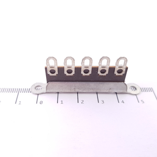 2 x 5 SOLDER LUG BAKELITE STRIP HIGH...