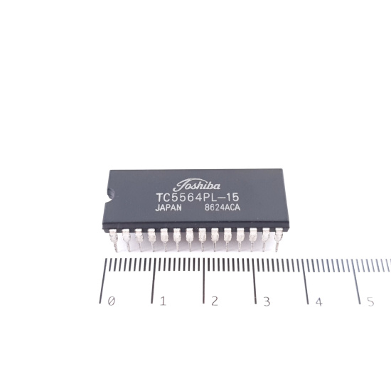 1 X TC5564PL-15 TOSHIBA INTEGRATED...