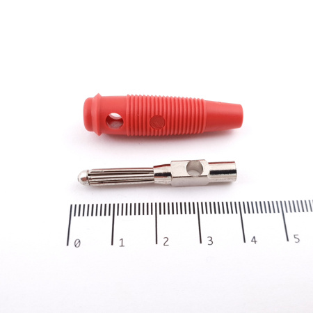 1 X HIRSCHMANN BÜLA 20K AMR RED MALE 4MM BANANA PLUG. CA248U8F200825