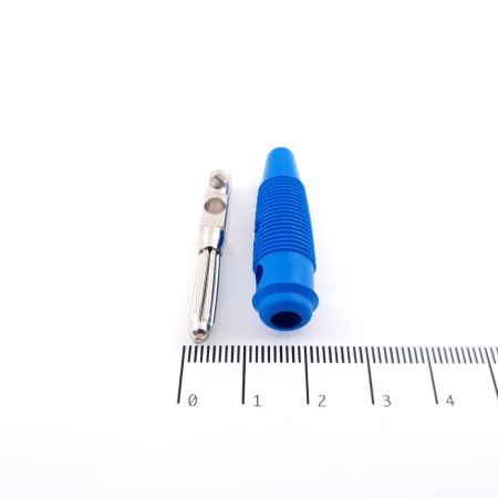 1 X HIRSCHMANN BÜLA 20K AMR BLUE MALE 4MM BANANA PLUG. CA248U17F200825