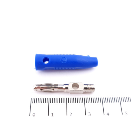 1 X 4MM MALE BANANA PLUG ELECTRO DH. BLUE. CA248U56F210825
