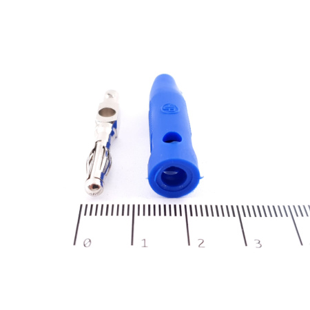 1 X 4MM MALE BANANA PLUG ELECTRO DH. BLUE. CA248U56F210825