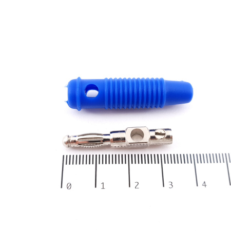 1 X 4MM MALE BANANA PLUG. BLUE. CA248U23F210825
