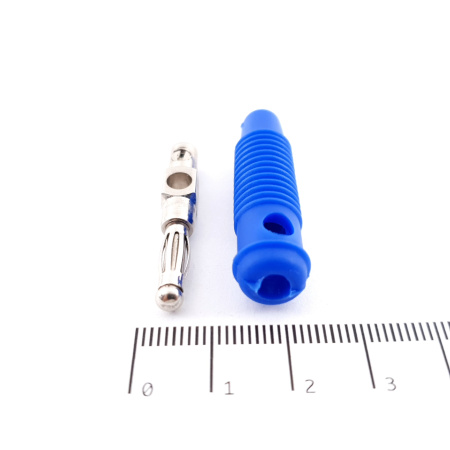 1 X 4MM MALE BANANA PLUG. BLUE. CA248U23F210825